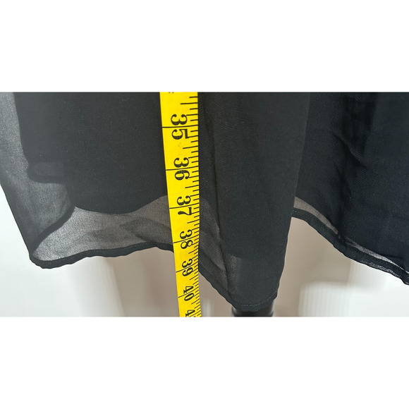 Torrid Shift Dress 1X Knee Length Black Choker Neck Back Keyhole Witchy Party - Picture 8 of 11